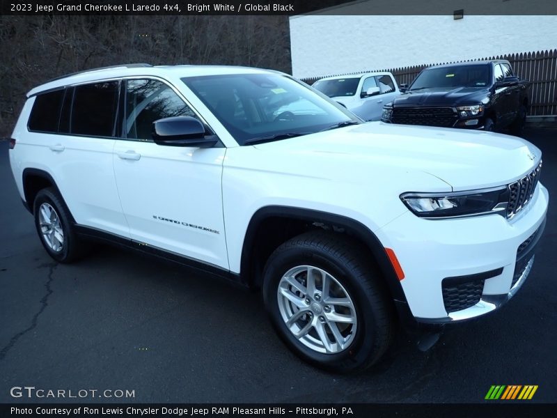 Bright White / Global Black 2023 Jeep Grand Cherokee L Laredo 4x4