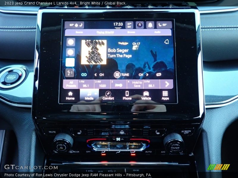 Bright White / Global Black 2023 Jeep Grand Cherokee L Laredo 4x4