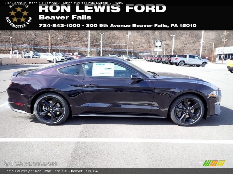 Mischievous Purple Metallic / Ebony 2023 Ford Mustang GT Fastback