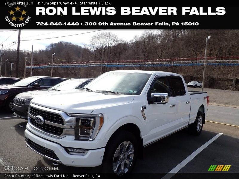 Star White / Black 2021 Ford F150 Platinum SuperCrew 4x4