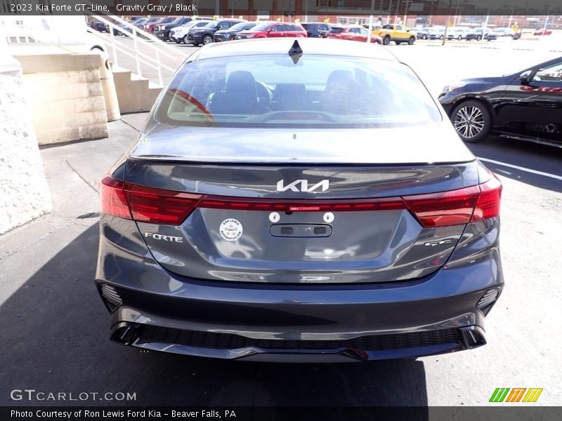 Gravity Gray / Black 2023 Kia Forte GT-Line