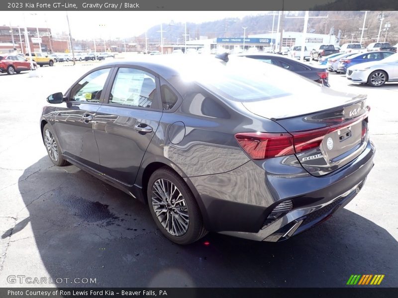 Gravity Gray / Black 2023 Kia Forte GT-Line