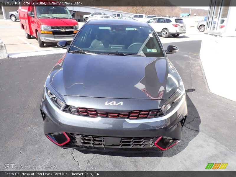 Gravity Gray / Black 2023 Kia Forte GT-Line