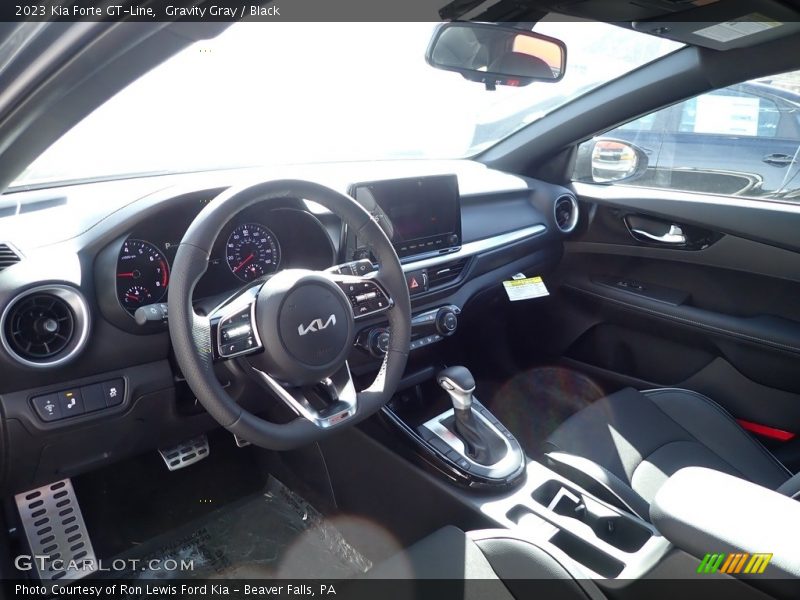 Gravity Gray / Black 2023 Kia Forte GT-Line