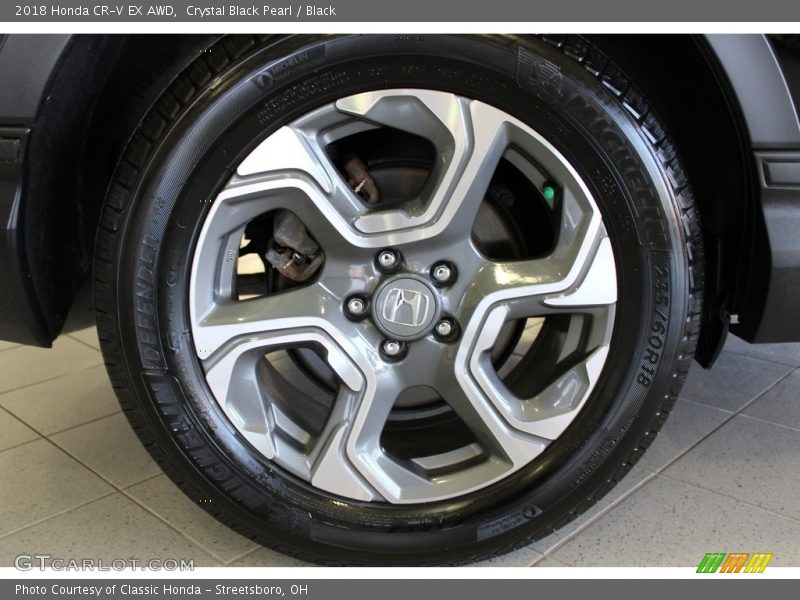 Crystal Black Pearl / Black 2018 Honda CR-V EX AWD