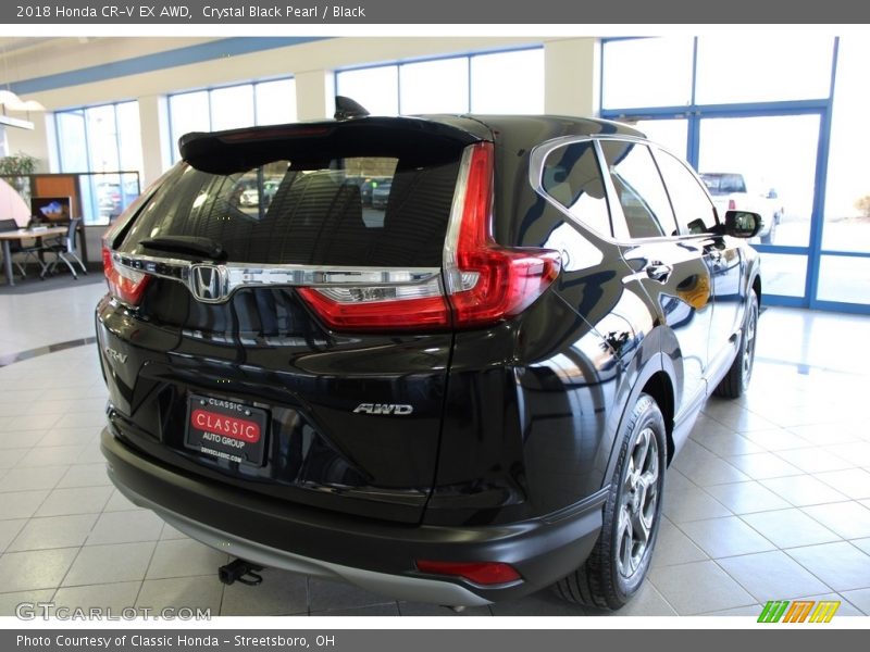 Crystal Black Pearl / Black 2018 Honda CR-V EX AWD