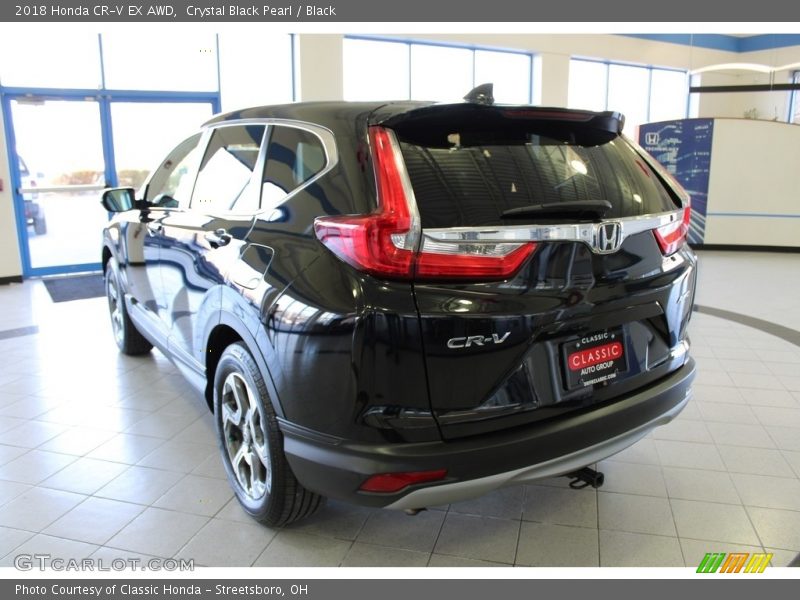 Crystal Black Pearl / Black 2018 Honda CR-V EX AWD