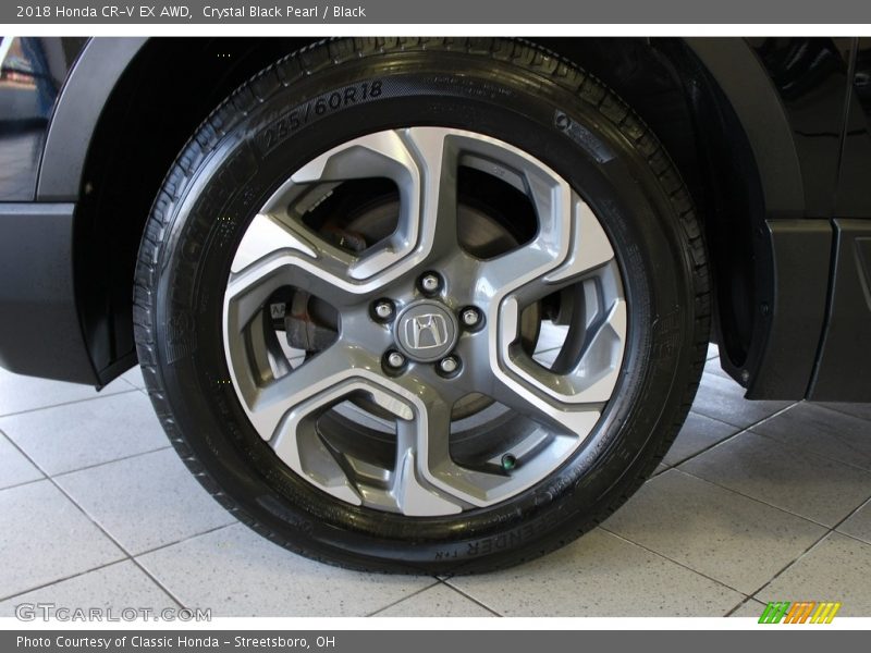 Crystal Black Pearl / Black 2018 Honda CR-V EX AWD