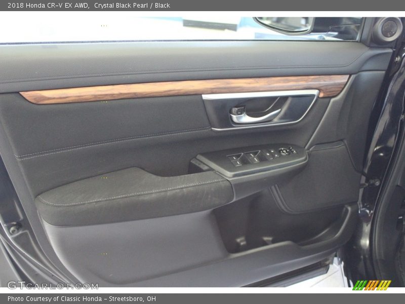 Crystal Black Pearl / Black 2018 Honda CR-V EX AWD