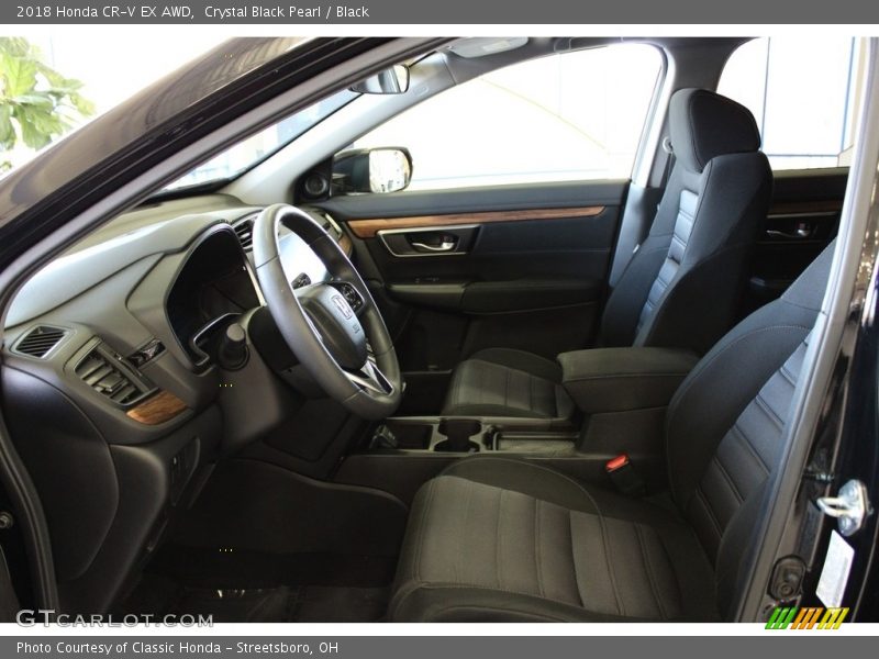 Crystal Black Pearl / Black 2018 Honda CR-V EX AWD
