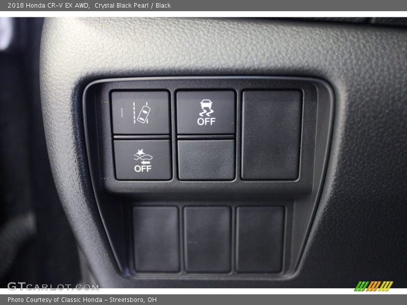 Crystal Black Pearl / Black 2018 Honda CR-V EX AWD