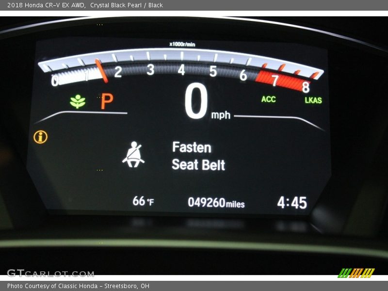 Crystal Black Pearl / Black 2018 Honda CR-V EX AWD