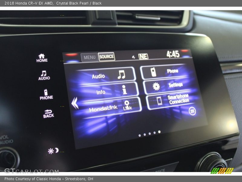 Crystal Black Pearl / Black 2018 Honda CR-V EX AWD