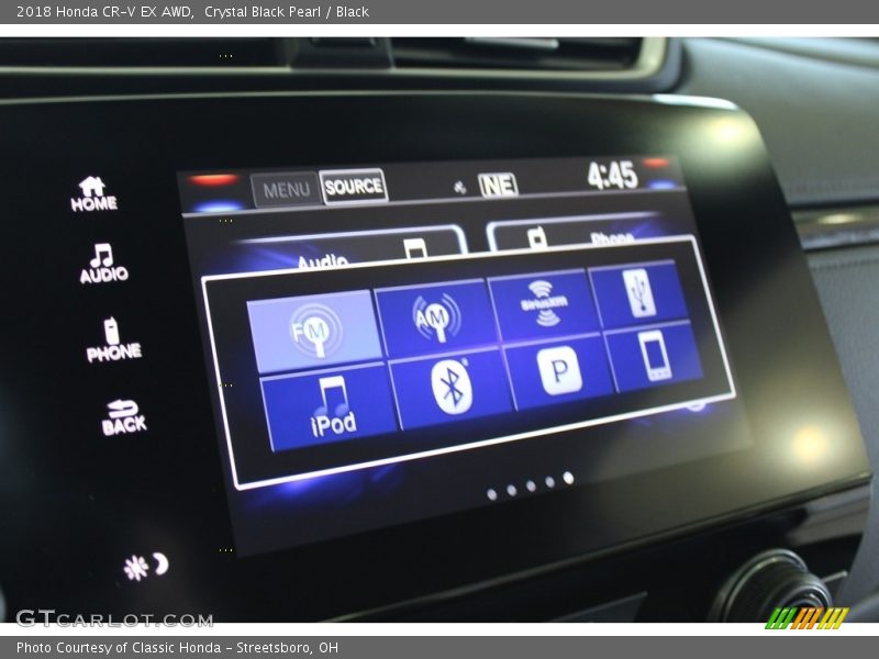 Crystal Black Pearl / Black 2018 Honda CR-V EX AWD