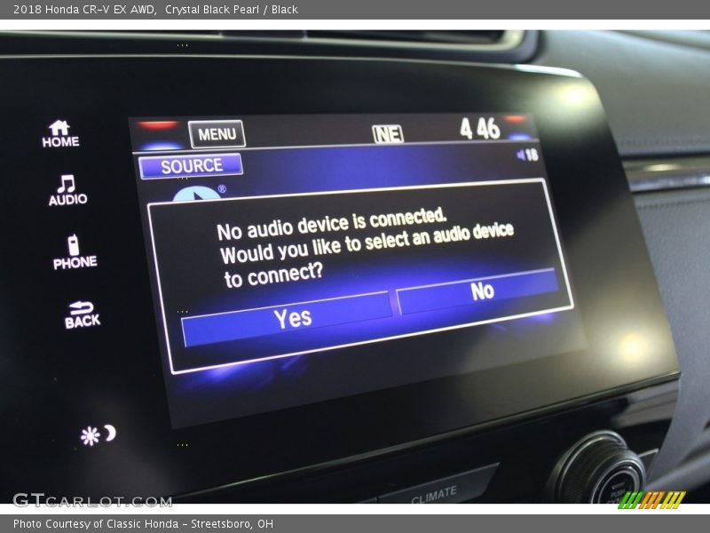 Crystal Black Pearl / Black 2018 Honda CR-V EX AWD