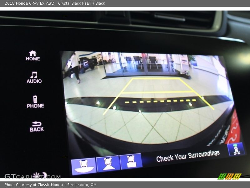 Crystal Black Pearl / Black 2018 Honda CR-V EX AWD