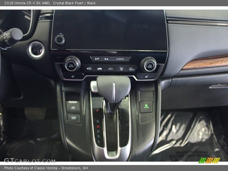 Crystal Black Pearl / Black 2018 Honda CR-V EX AWD