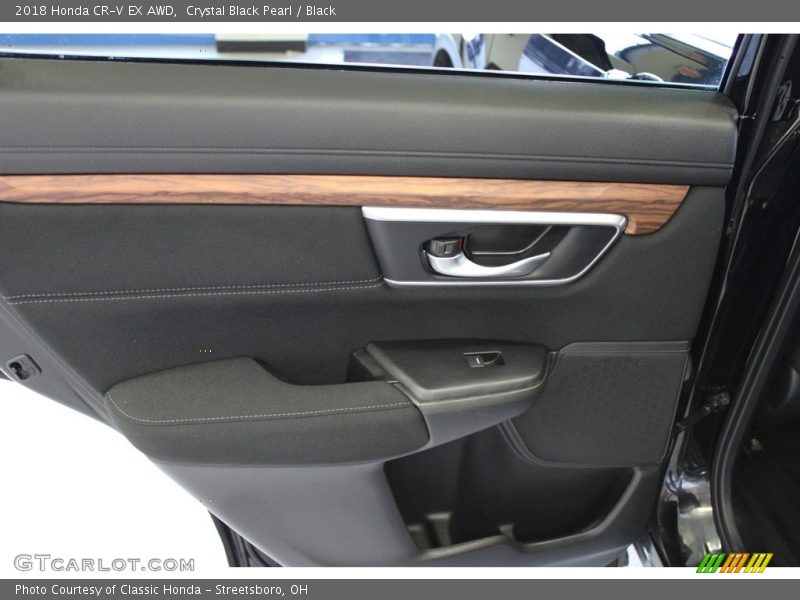 Crystal Black Pearl / Black 2018 Honda CR-V EX AWD