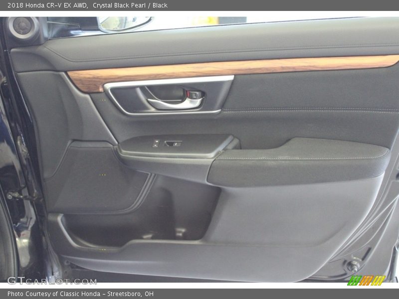 Crystal Black Pearl / Black 2018 Honda CR-V EX AWD