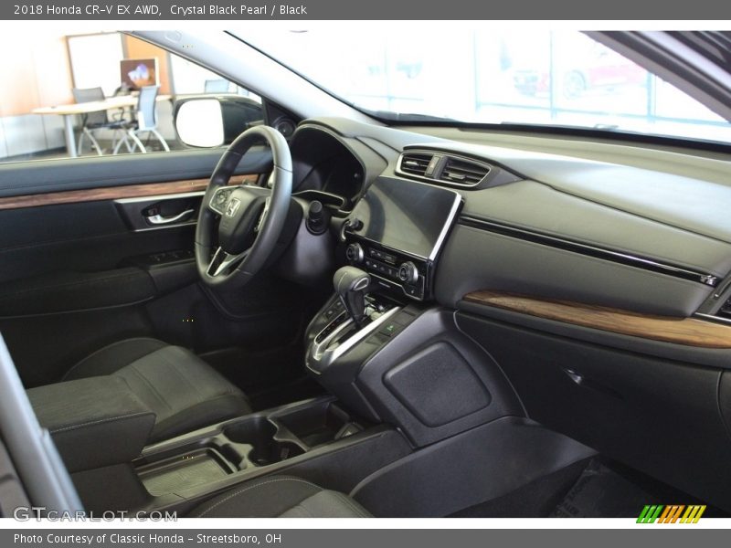 Crystal Black Pearl / Black 2018 Honda CR-V EX AWD