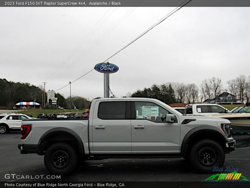 Avalanche / Black 2023 Ford F150 SVT Raptor SuperCrew 4x4
