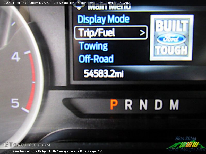 Oxford White / Medium Earth Gray 2021 Ford F250 Super Duty XLT Crew Cab 4x4