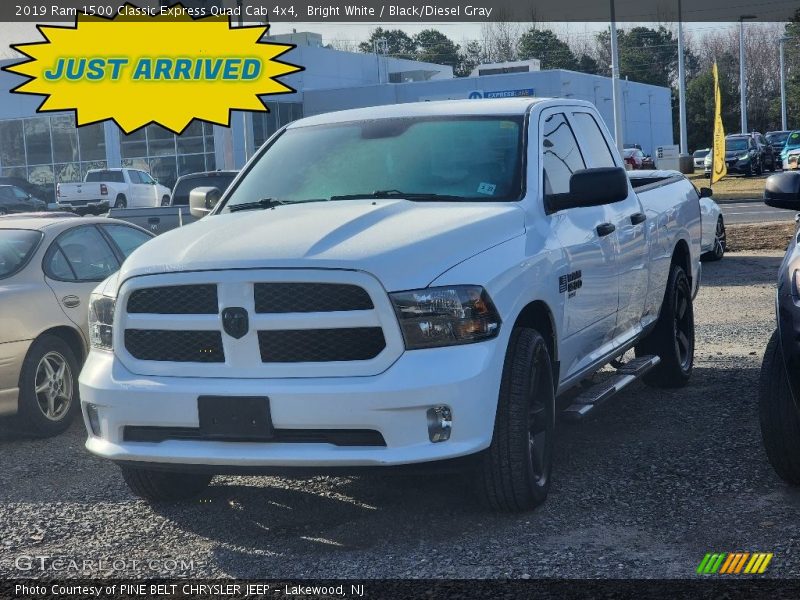 Bright White / Black/Diesel Gray 2019 Ram 1500 Classic Express Quad Cab 4x4