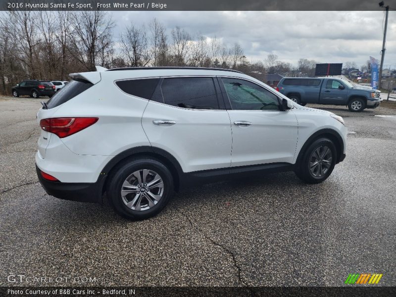Frost White Pearl / Beige 2016 Hyundai Santa Fe Sport
