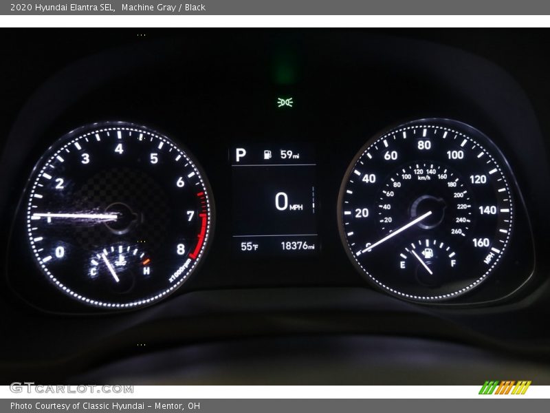 Machine Gray / Black 2020 Hyundai Elantra SEL