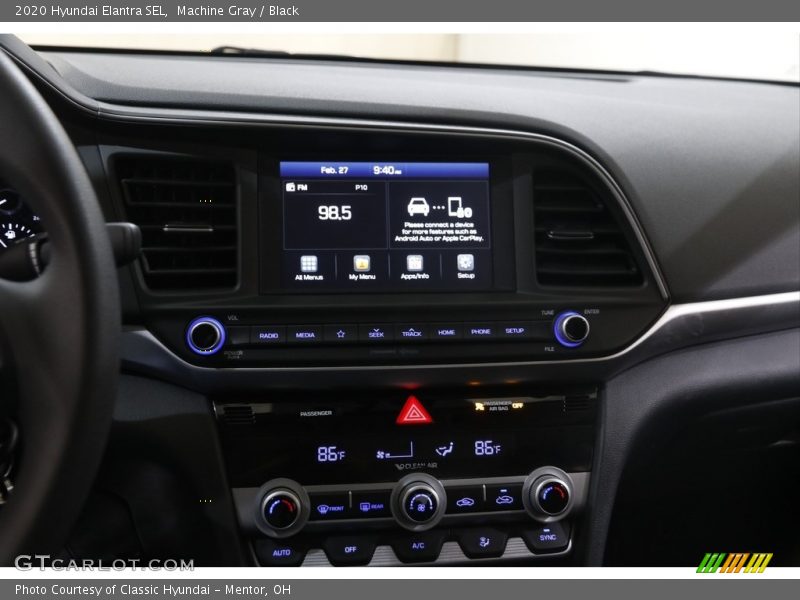 Machine Gray / Black 2020 Hyundai Elantra SEL