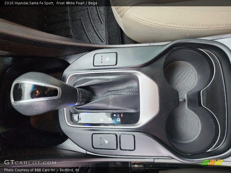 Frost White Pearl / Beige 2016 Hyundai Santa Fe Sport
