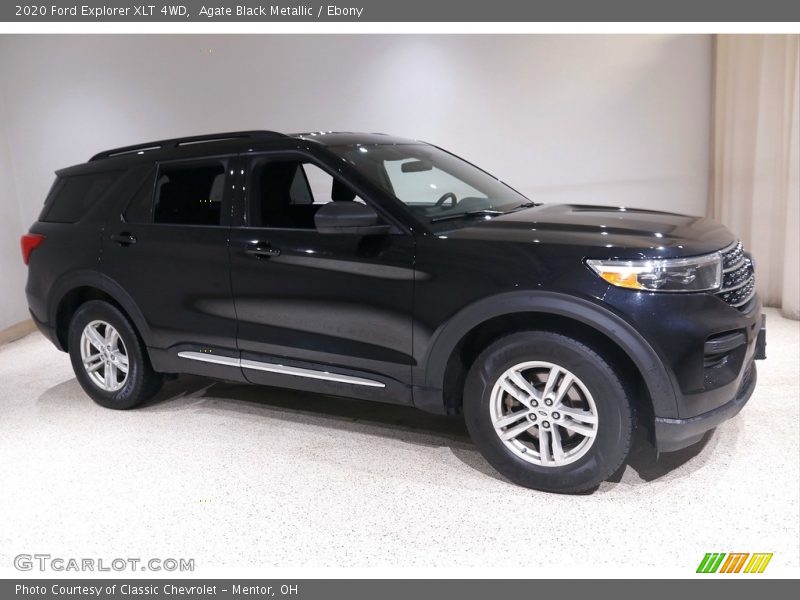 Agate Black Metallic / Ebony 2020 Ford Explorer XLT 4WD