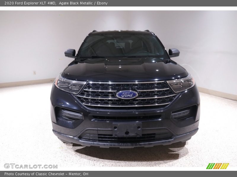 Agate Black Metallic / Ebony 2020 Ford Explorer XLT 4WD