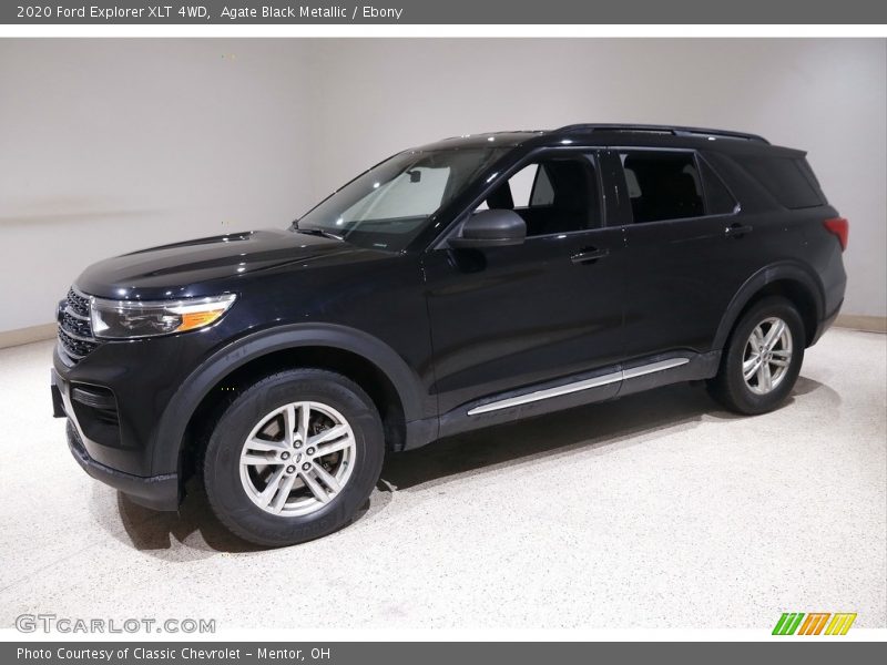 Agate Black Metallic / Ebony 2020 Ford Explorer XLT 4WD