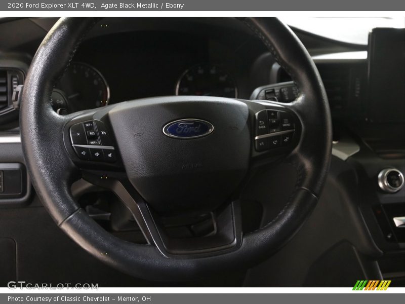 Agate Black Metallic / Ebony 2020 Ford Explorer XLT 4WD