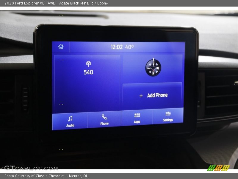 Agate Black Metallic / Ebony 2020 Ford Explorer XLT 4WD