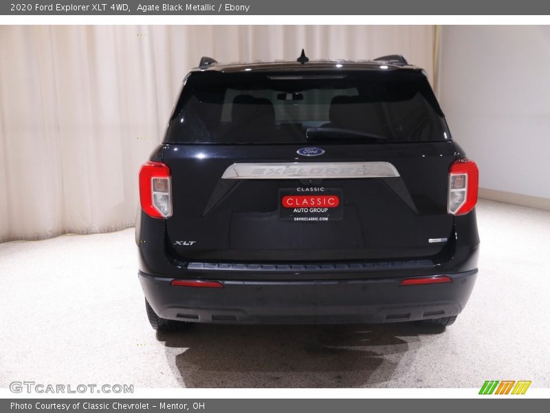 Agate Black Metallic / Ebony 2020 Ford Explorer XLT 4WD