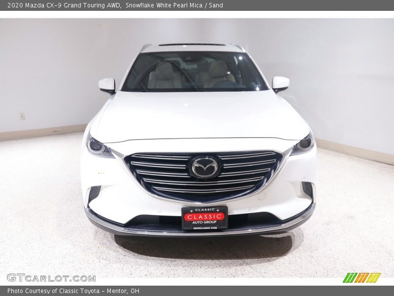 Snowflake White Pearl Mica / Sand 2020 Mazda CX-9 Grand Touring AWD