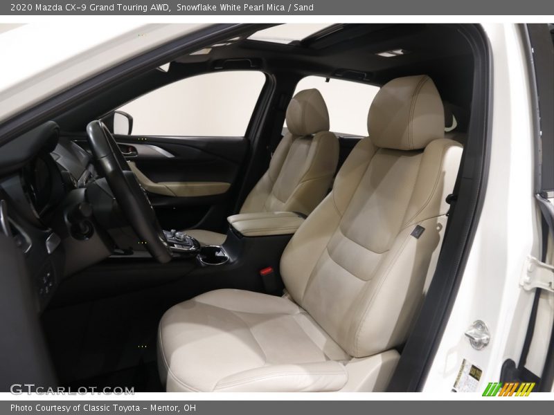 Snowflake White Pearl Mica / Sand 2020 Mazda CX-9 Grand Touring AWD