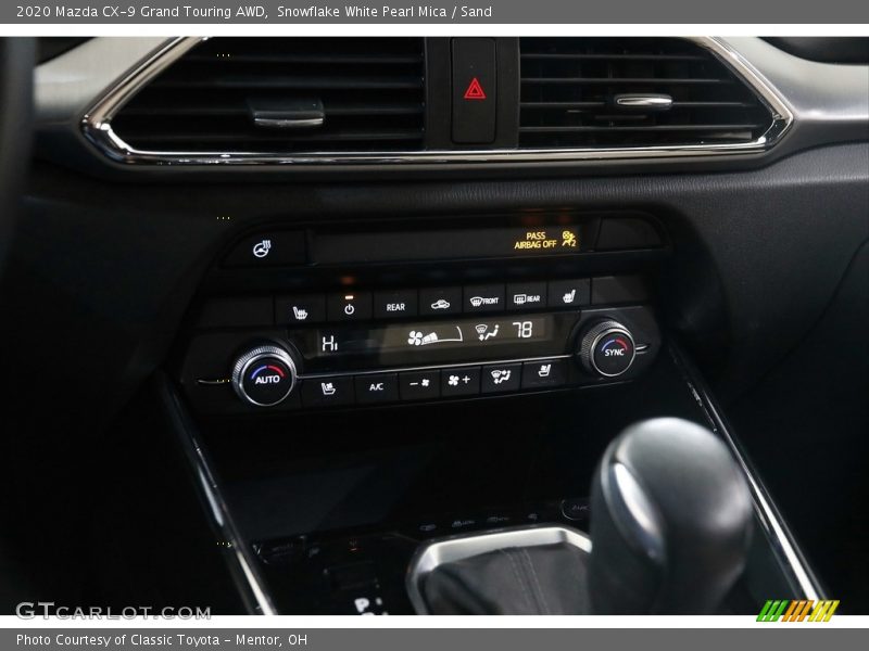 Snowflake White Pearl Mica / Sand 2020 Mazda CX-9 Grand Touring AWD