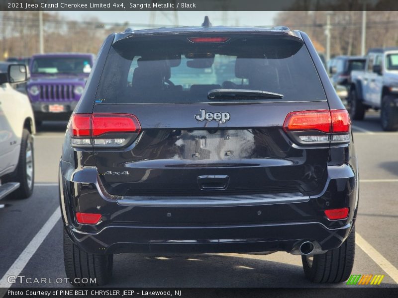 Sangria Metallic / Black 2021 Jeep Grand Cherokee Limited 4x4