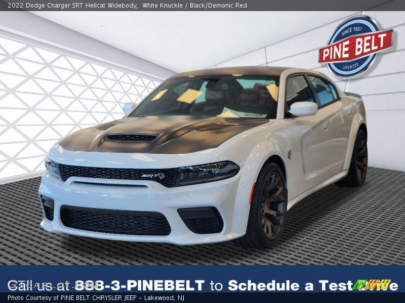 White Knuckle / Black/Demonic Red 2022 Dodge Charger SRT Hellcat Widebody