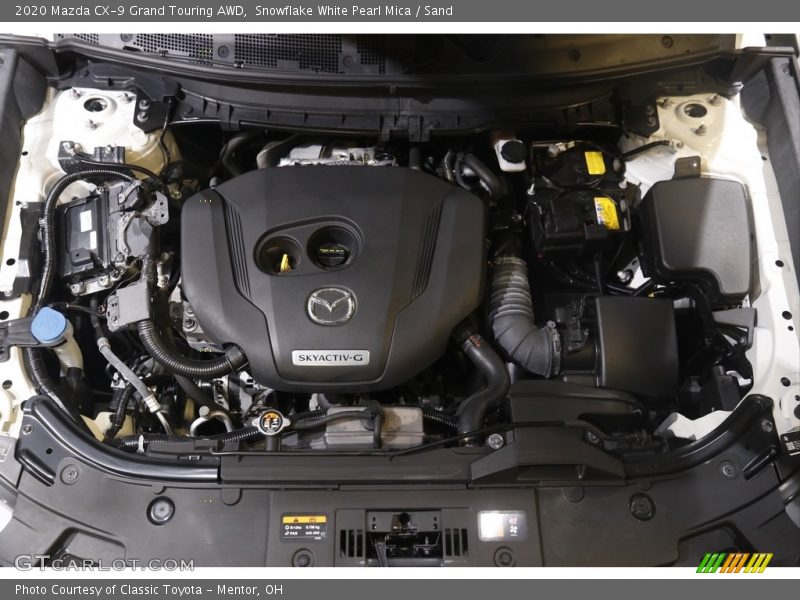Snowflake White Pearl Mica / Sand 2020 Mazda CX-9 Grand Touring AWD