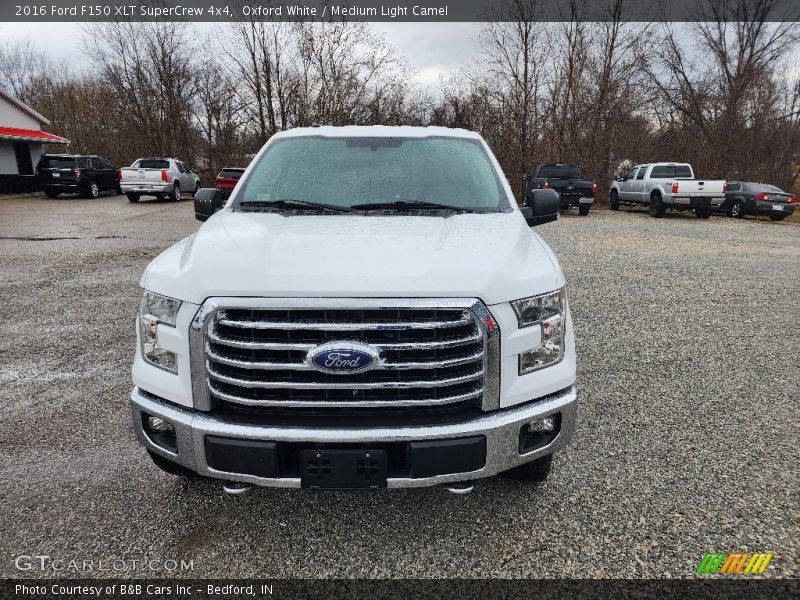 Oxford White / Medium Light Camel 2016 Ford F150 XLT SuperCrew 4x4
