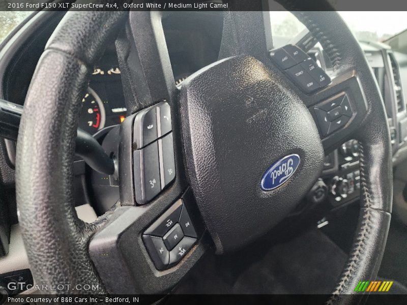 Oxford White / Medium Light Camel 2016 Ford F150 XLT SuperCrew 4x4