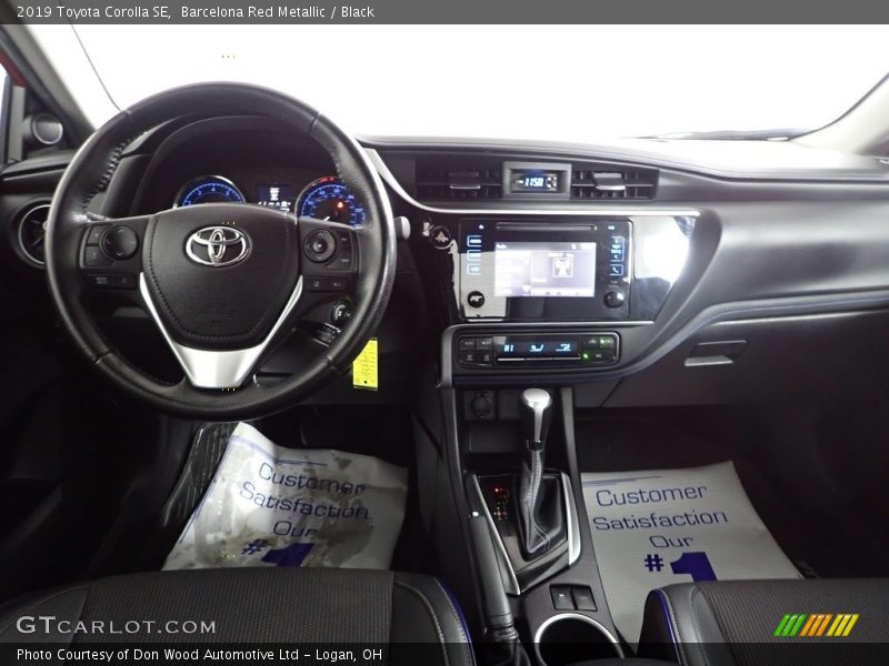 Barcelona Red Metallic / Black 2019 Toyota Corolla SE