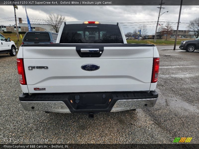 Oxford White / Medium Light Camel 2016 Ford F150 XLT SuperCrew 4x4