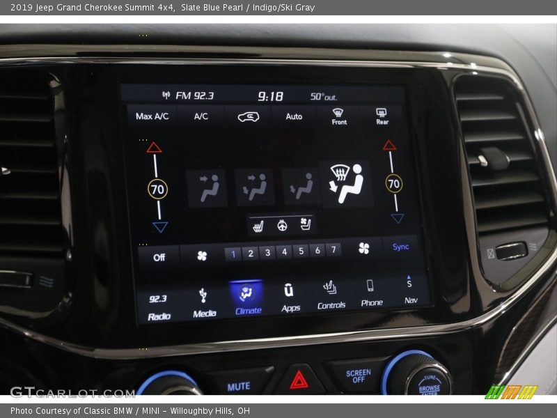 Slate Blue Pearl / Indigo/Ski Gray 2019 Jeep Grand Cherokee Summit 4x4