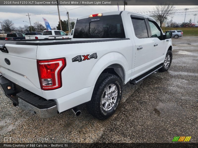Oxford White / Medium Light Camel 2016 Ford F150 XLT SuperCrew 4x4