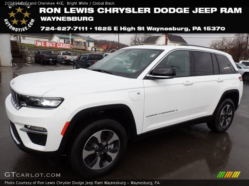 Bright White / Global Black 2023 Jeep Grand Cherokee 4XE